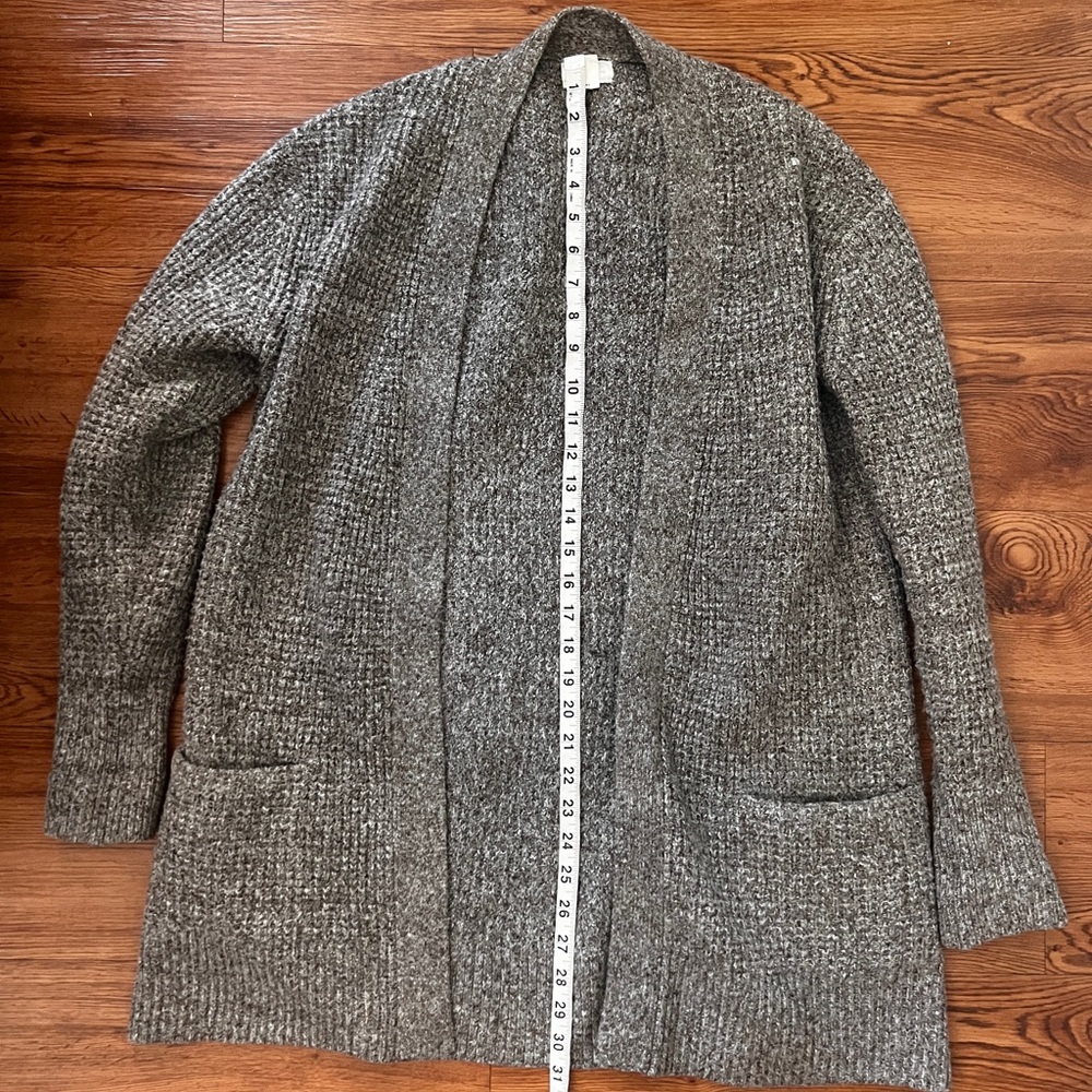 Caslon Brown Cardigan Sweater Open-Front Design Size Small - Picture 11 of 11